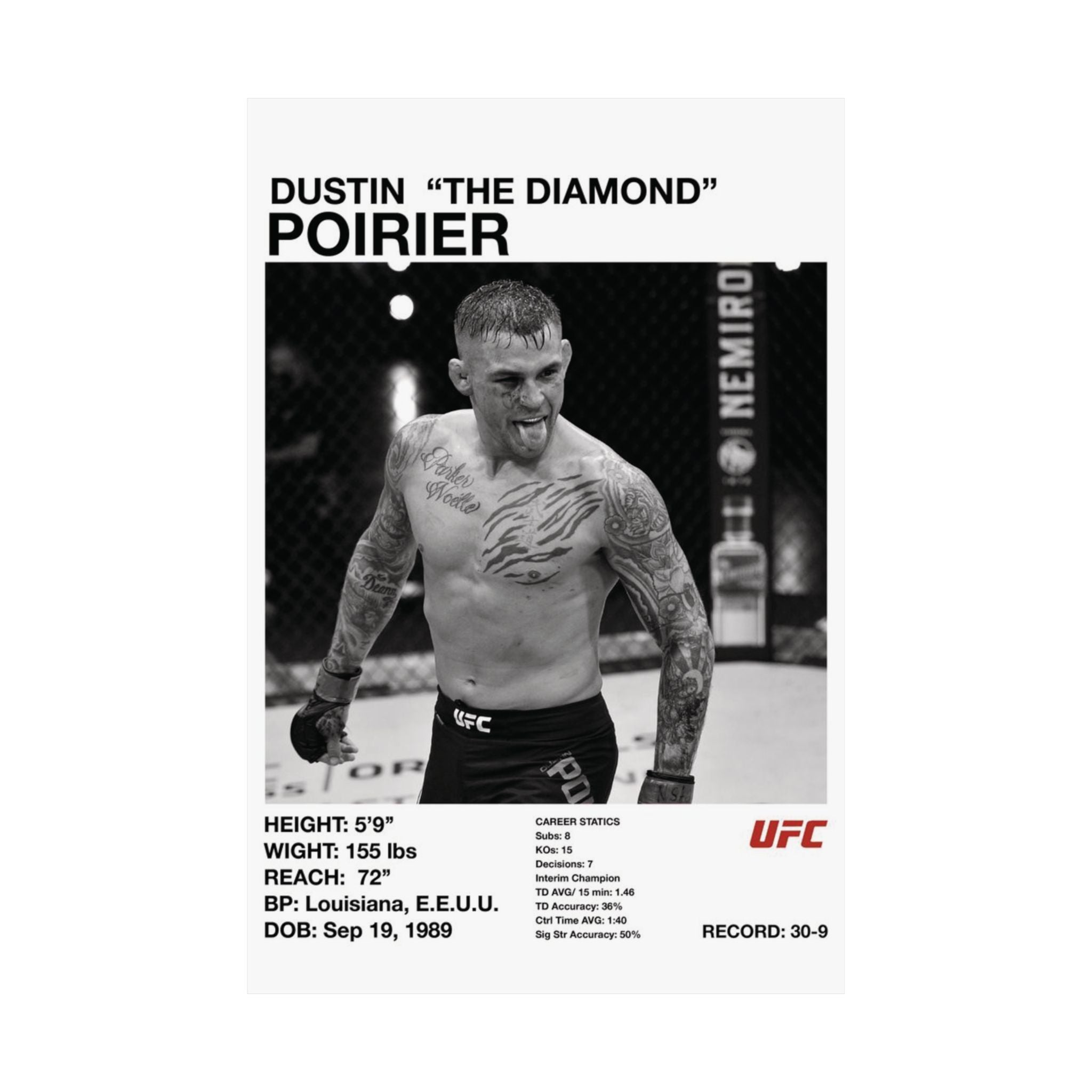 Dustin 'The Diamond' Poirier - UFC Stats